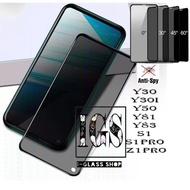 IG Tempered Glass Privacy Anti-scratch Spy Full Vivo y30 y30i y30g y31 y31s y50 y81 y83 s1 s1pro z1p