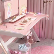 Desk Gaming Carbon Fibrecomputer Table Home Gaming Desk Pink Gaming Table Game Live Streaming guwwya