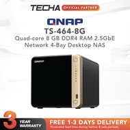 QNAP TS-464-8G | Quad-core | 8 GB DDR4 RAM | 2.5GbE Network | 4-Bay Desktop NAS