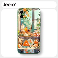 JEERO Case Compatible for iPhone 15 14 13 12 11 Pro Max SE 2020 X XR XS 8 7 ip 6S 6 Plus Cute Funny Cartoon Anime Shockproof Soft Silicone Phone Cover XYAB128