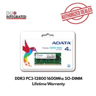 ADATA 4GB DDR3 1600Mhz SO-DIMM LAPTOP RAM