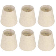Linen Shell Shade Lampshade Chandelier Wall Lamp Fabric Lampshade 6pcs Per Pack 2pcs I4HG