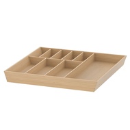 (IK)NUPPDATERA Cutlery tray, light bamboo, 52x50 cm