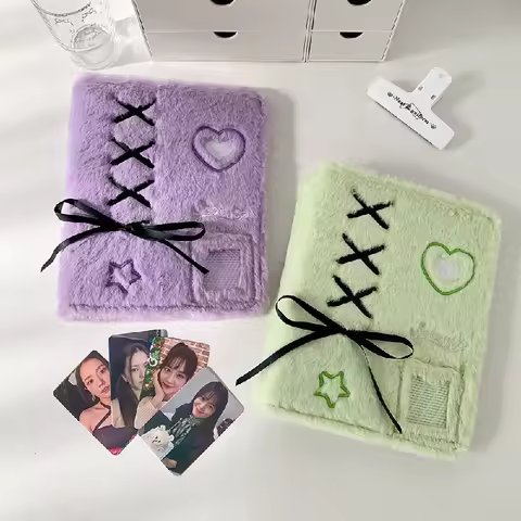 Plush Photo Album Star-chasing Four Palace Storage Album Three-inch Photoclone Small Kaka Album Comm
