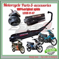 100% original Apido exhaust yamaha LC135 4s / 5s v1 to v7 28MM / 30MM cutting standard apido exhaust