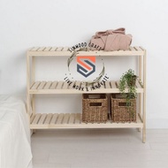 KAYU 3-tier Wooden Shelf/3-Tier Wooden Shelf/Multipurpose Shelf