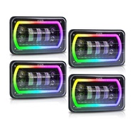 OVOVS Car Parts Dot Approved H4651 H4652 H4656 H4666 H6545 H4668 H4642 RGB 4x6 led headlight for Fre
