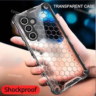 Samsung S23 FE 2023 Shockproof Bumper Transparent Honeycomb Casing For Samsung Galaxy S23FE S 23 23S