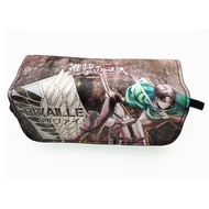 Anime Japanese Cartoon Attack on Titan Kids Pencil Bags Make Up Case For Boys Girls With Handle