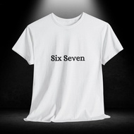 Cringe Meme T-Shirt: Funny Six Seven Graphic - Unisex Cotton