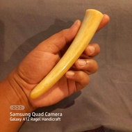 pipa once iga duyung panjang 15.cm model bulat pucuk superan bahan salang asli original