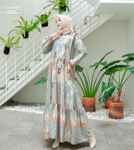 Gamis lebaran silky maxmara silk premium / Gamis maxmara terbaru 2024 / Gamis terbaru 2024 kekinian