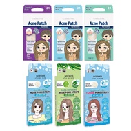 Watsons Watson Nose Pore Strips Green Tea Charcoal Deep Cleansing 10s / Acne Patch 24s