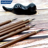 STUDYTOOL 3Pcs Copper head Hook Line Paint Brush Watercolor Brush Chinese Calligraphy Artist Art Sta