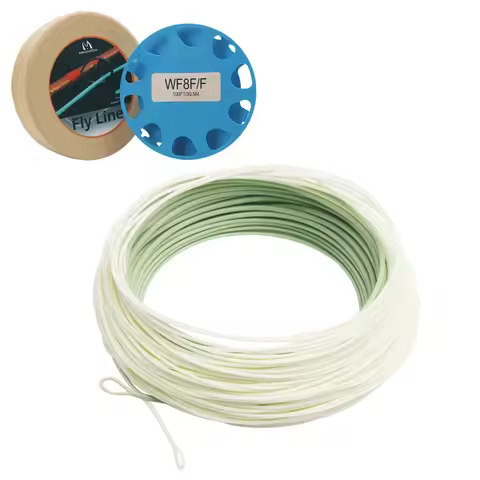 MAXIMUMCATCH Real Outbound Short 6-10WT Fly Line 100FT Weight Forward Floating Saltwater Fly Line wi