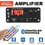 Handsfree 50W Amplifier DIY MP3 Board DC 12V Bluetooth 5.0 USB FM AUX 3.5mm TF Radio