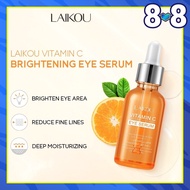 LAIKOU Vitamin C Brightening Anti-aging Eye Serum Lighten Dark Circles Eye Bag Eye Care Essence 30ml