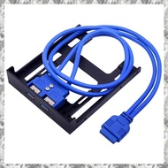 [I O J E] 2 Ports USB 3.0 Front Panel Floppy Disk Bay 20 Pin USB3.0 Hub Expansion Cable Adapter Plas