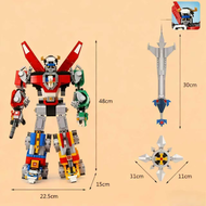 MOC 21311 2321PCS  Voltron Deformable Building Blocks Model Bricks 5 in 1 Defender of the Universe T