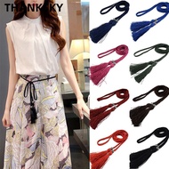 THANKSKY Decorated Waist Tie Chain Self-Tie Bowknot