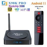 Foreign Trade X98K PRO Set Top Box RK3566Android11Home Network Media Player8K Hd tv box