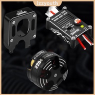 2204 2400KV Brushless Outrunner Motor with Mount & 30A ESC for SCX24 (Black) [Izzyouth.sg]
