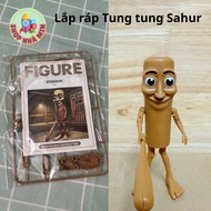 Self-Assembled Sahur Tung Tung Model Assembling Sahur Tung Toy 9.5cm high