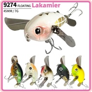 LAKA Cicada Lure, Floating Body 45mm Length Cicada Fishing Lure, High Quality Metal-Blade Design 7g 