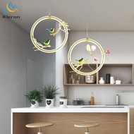 Lampu Gantung LED Burung Sederhana Modern, Lampu Liontin Bunga Ruang