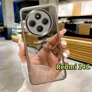 Case Redmi 14C 4G 2024 New Pure Color Thin Transparent Casing Xiaomi Redmi14C Redmi 14 C Shockproof 