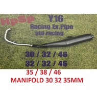 HPSP YAMAHA Y16 RACING EXHAUST PAIP STANDARD CUTTING (|{32 X46MM // 32 X32X 46MM // 35X38 X46MM ))