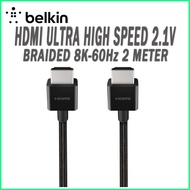 BELKIN ULTRA HIGH SPEED HDMI TO HDMI BRAIDED 2.1V 2 METER 4K 8K (AV10176bt2M)