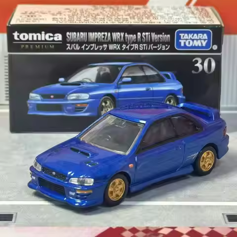 Takara Tomy Tomica Premium Model Mini SUBARU IMPREZA WRX type R STi Version TP30 Diecast Alloy Toys 