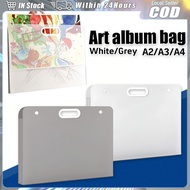 Portable Art Bag Clear Beg Lukisan Sketch 4K/8K/16K Drawing Paper Collection Book A2/A3/A4 Painting 