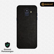 [EXACOAT] Galaxy A6 / A6+ (2018) Skins Leather Black