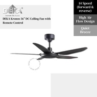 DEKA KRONOS F5DC DC MOTOR 7 SPEED REMOTE CONTROL CEILING FAN (56")