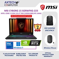 MSI Cyborg 15 B2RWFKG-223 15.6'' FHD Gaming Laptop ( NVIDIA® GeForce RTX™ 5060, Core 5 210H, 16GB, 5