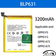 High Quality Battery BLP631 For OPPO F5 Youth F3 A77 A73 A75 (3200mAh) Phone Replacement Batteries