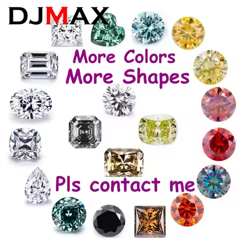 DJMAX 0.1-10ct Full Size Special Shapes D Color VVS1 Moissanite Loose Stone High Quality Moissanite 