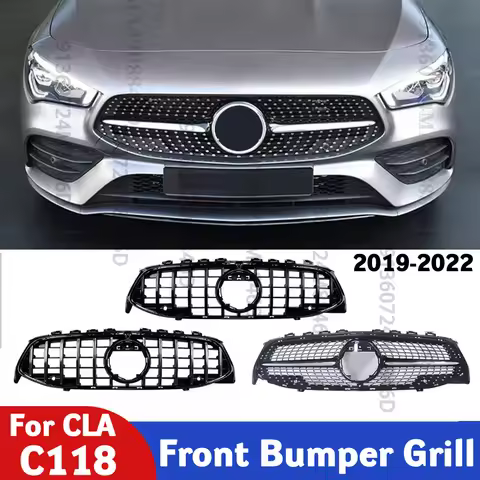 2019-2022 Diamond front bumper grille suitable for Mercedes Benz CLA C118 W118 GT 180 200 250 220 ca