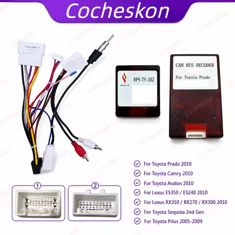 Car 16pin Wiring Harness Adapter Canbus Box Decoder JBL For Lexus RX330/350 ES300 Land Cruiser Prado