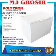 POLYTRON PCF 217 CHEST FREEZER BOX 200 L LEMARI PEMBEKU 200 LITER