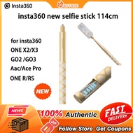 【Original New】Insta360 114cm Selfie Stick Gold Version Suitable for insta360 ONE X2/X3/X4, GO 2/GO 3, Aac/Ace Pro, ONE R/RS