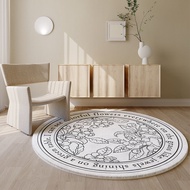 Nordic Ins Style Small Sized Round Rug