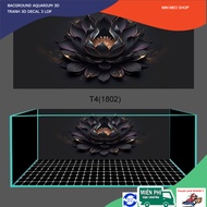 3d Glue Decal Painting, Aquarium Fish Tank Sticker, Arowana Fish Tank (Back Sticker Painting)