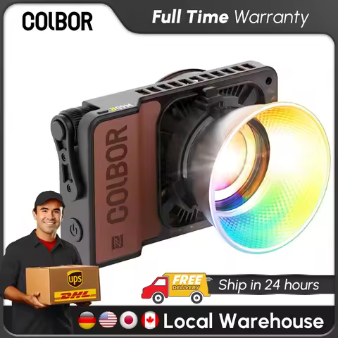 COLBOR W60 W60R W100 W100R 60W 100W COB LED Light Photography Lighting Handheld Portable Pocket Ligh