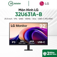 LG 32U631A-B Monitor 31.5 inch IPS QHD 100Hz 5ms USB-C (PD,15W) I Genuine I