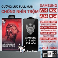 Samsung A14, A24, A34, A54 Pancase tempered glass anti-peeping, full screen 4G|5G | Screen protector