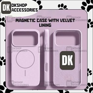 DKshop Soft Velvet Lined Silicone Case for i.P – Luxurious, Optimal Protection, Supports Magnetic Ch