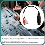 APPEAR XLR Splitter Cable, Dual RCA to 1 XLR Plug and Play 3PIN XLR Female to 2RCA Female Y Splitter